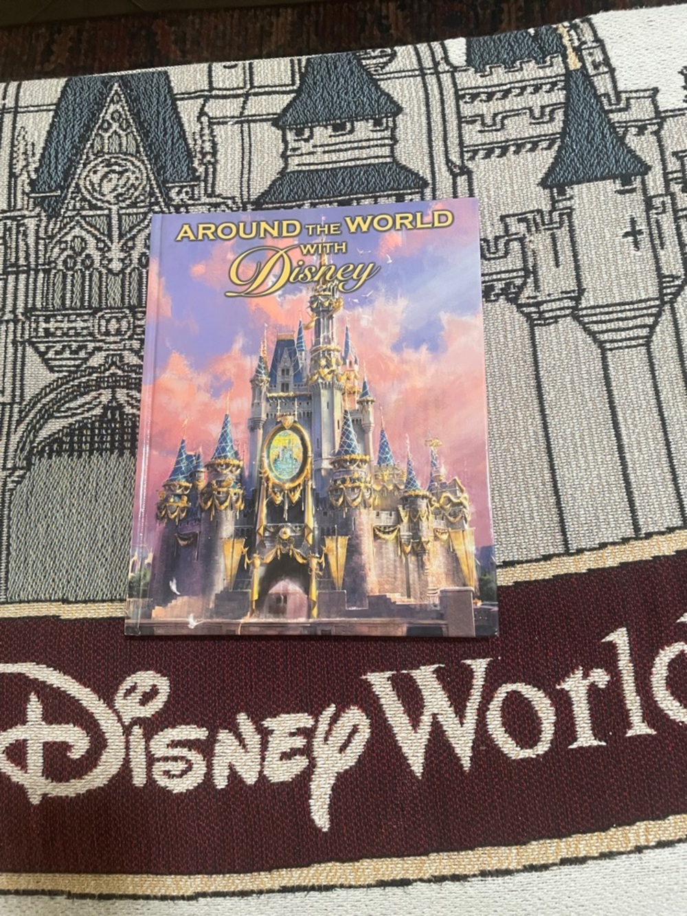 Disney Hardcover Book - Pink & Gold Castle Illustration